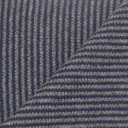 Navy & Grey Striped Cashmere Scarf