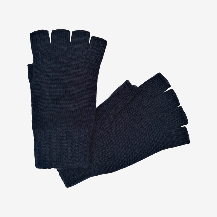 Fingerless Gloves - Navy