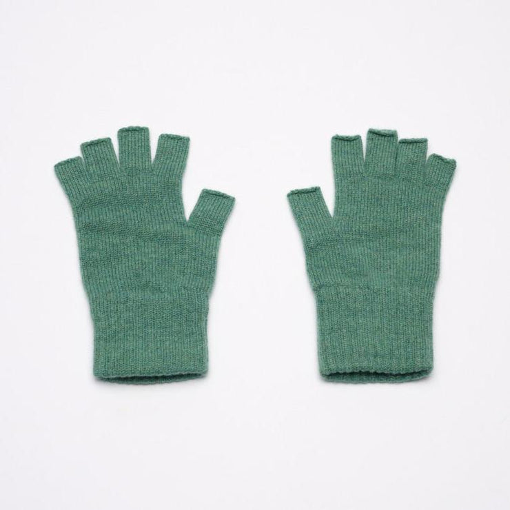 Fingerless Gloves - Sage Marl