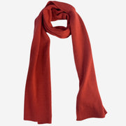 Plain Knit Scarf - Flame