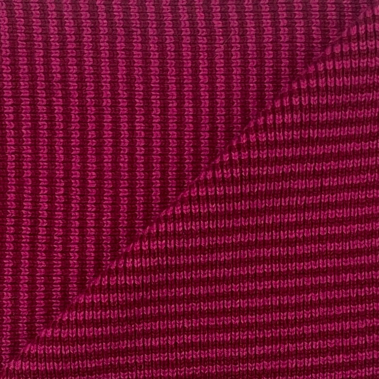 Raspberry & Mulberry Striped Cashmere Scarf