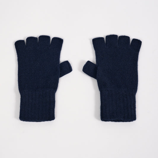 Fingerless Gloves - Navy