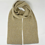 Yellow Marl & Grey Marl 5 ply Cashmere Scarf