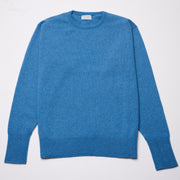 Luxury Classic 4 Ply Crew Neck Jumper - Mallaig Blue