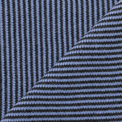 Bluebell & Charcoal Striped Cashmere Scarf