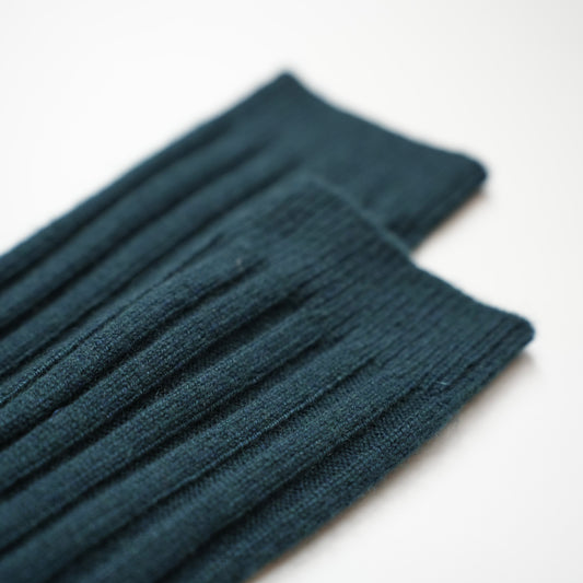Men's Dark Green Cashmere Socks