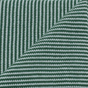 Olive Green & White Striped Cashmere Scarf