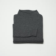 Unisex Funnel Neck Cashmere Jumper - Grey