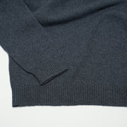 Unisex Funnel Neck Cashmere Jumper - Grey