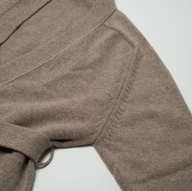 Ladies Belted Cardigan - Natural