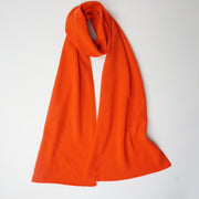 Plain Knit Scarf - Orange