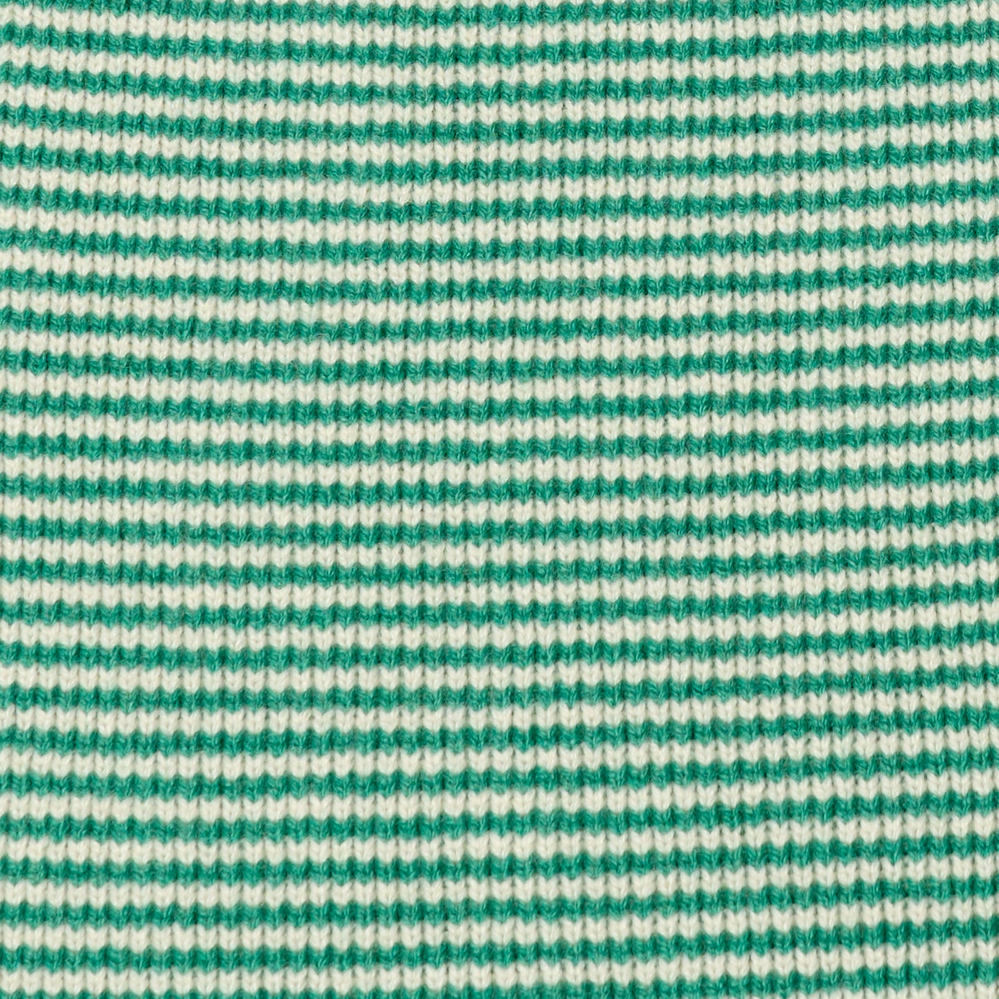 Jade Green & Cream Striped Cashmere Scarf