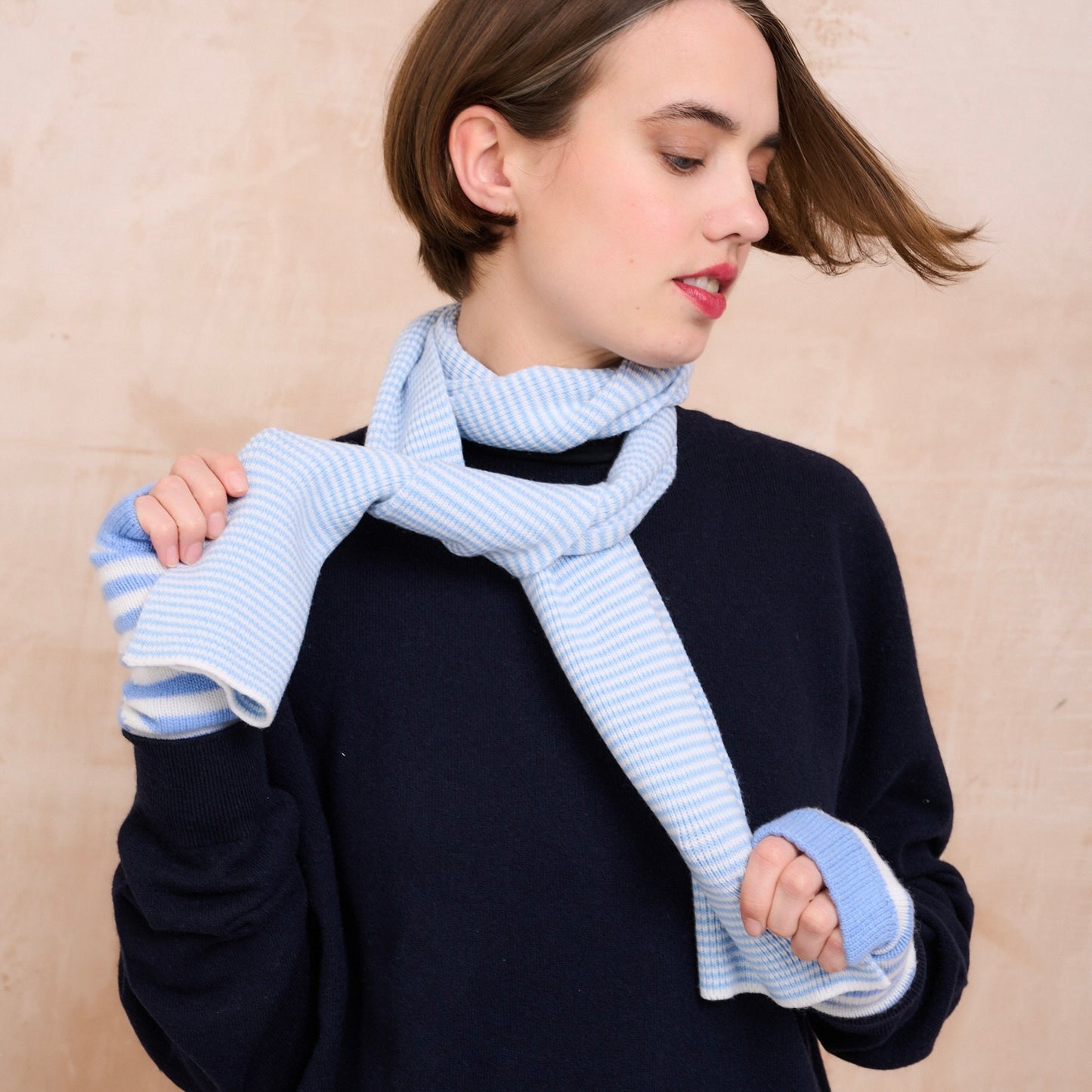 Light Blue & White