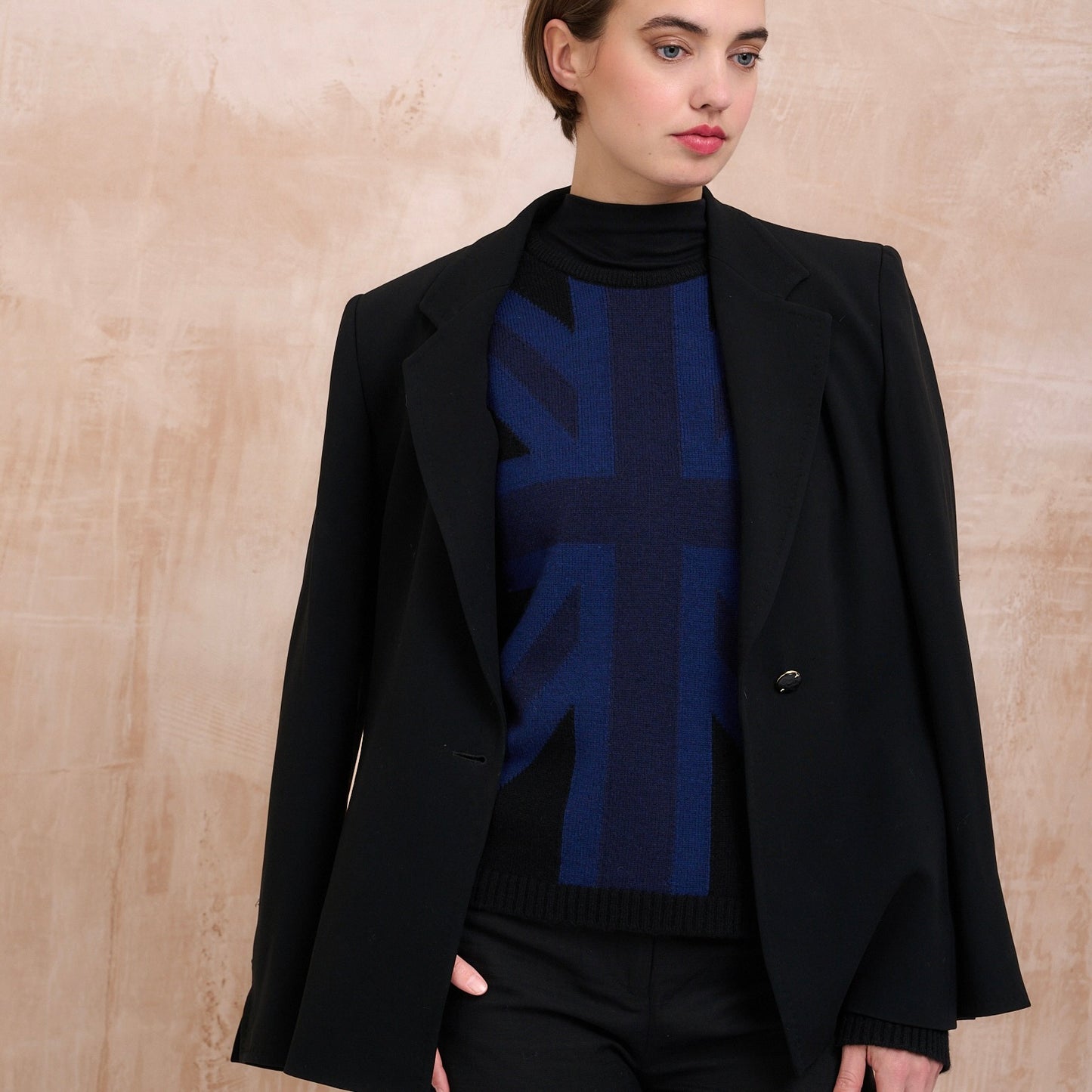 MIDNIGHT UNION JACK JUMPER