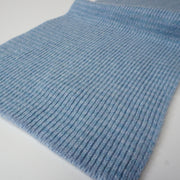 Light Blue & Denim Blue Marls Striped Cashmere Scarf