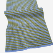 Matcha & Lilac Striped Cashmere Scarf