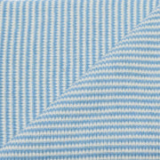 Light Blue & White Striped Cashmere Scarf