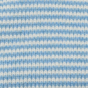 Light Blue & White Striped Cashmere Scarf