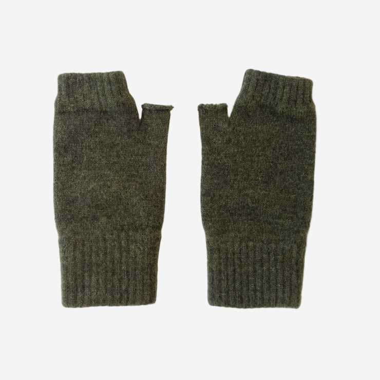 Dk Moss Green Marl - Wrist Warmers