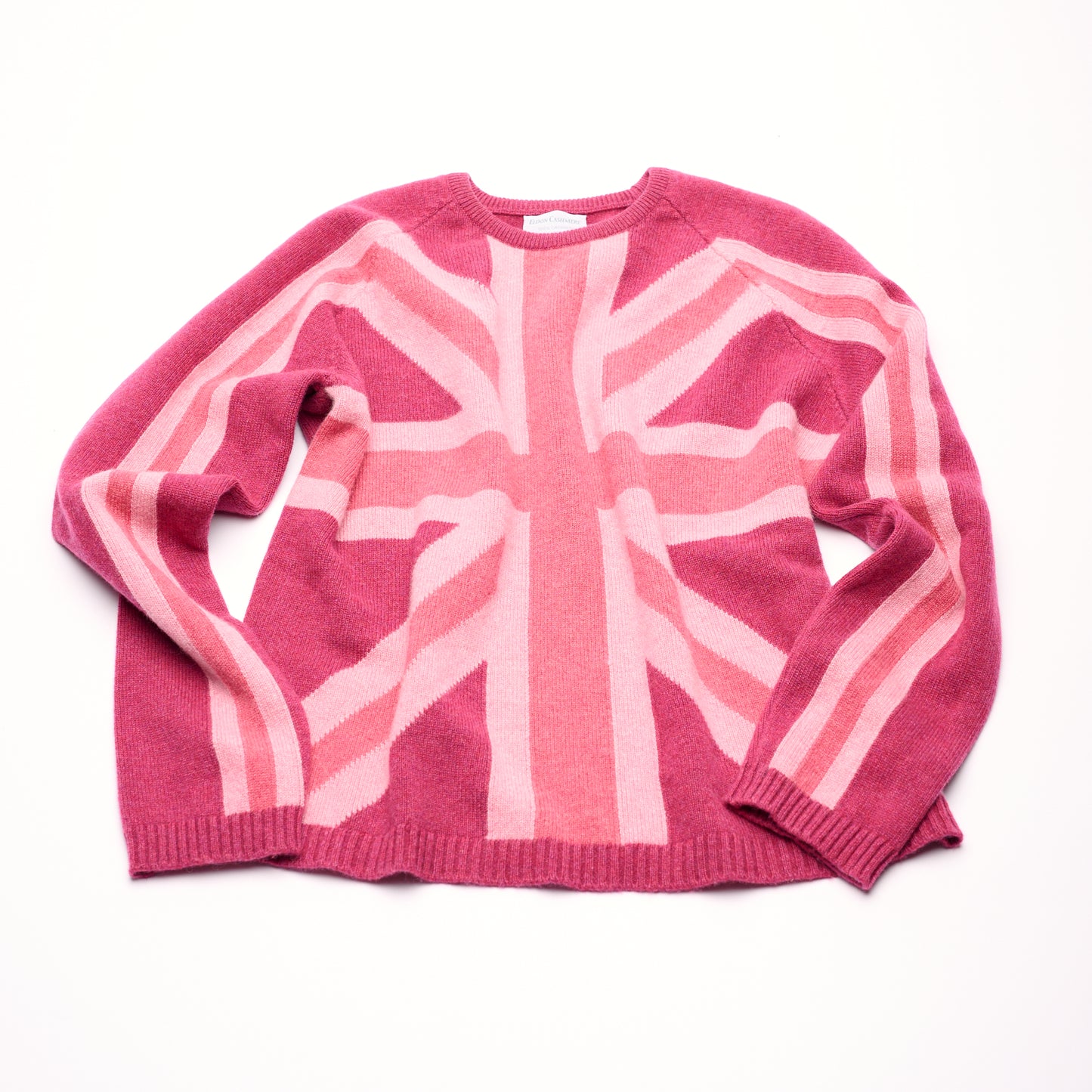 TICKLED PINK UNION JACK JUMPER - Pink Marls