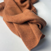 Plain Knit Scarf - Brick Marl