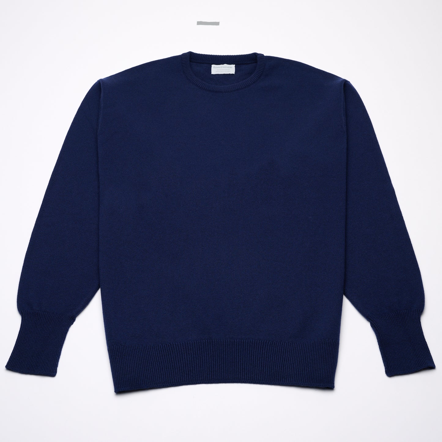 Luxury Classic 4 Ply Crew Neck Jumper - Navy Blue