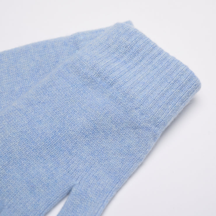 Light Blue Marl - Fingerless Gloves