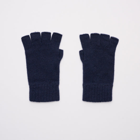 Fingerless Gloves - Navy