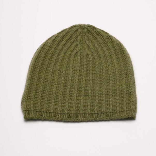 Olive Chunky Knit Beanie