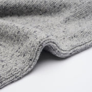 Donegal 8 Ply Cashmere Crew Neck Jumper - Light Grey