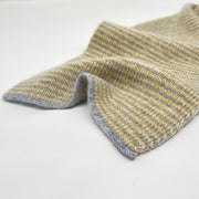 Yellow Marl & Grey Marl 5 ply Cashmere Scarf