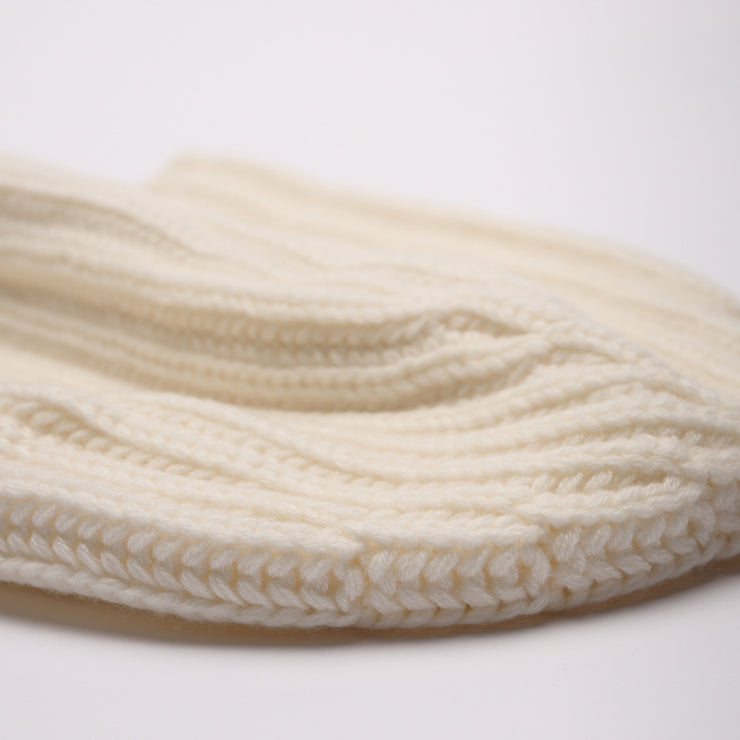 Cream Chunky Knit Beanie