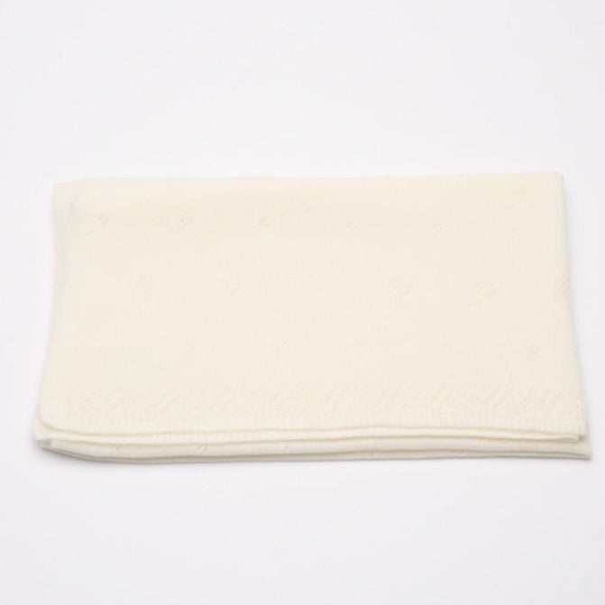 Cashmere Baby Blanket with Delicate Detail