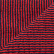 Pillar Box Red & Navy Striped Cashmere Scarf