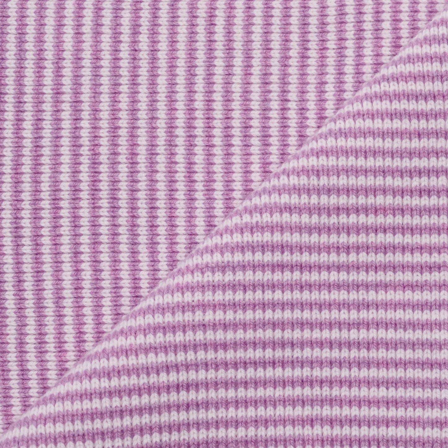 Lilac & White Striped Cashmere Scarf