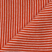 Orange & White Striped Cashmere Scarf