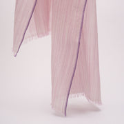 Handwoven Shawl - Light Weight Pink Striped