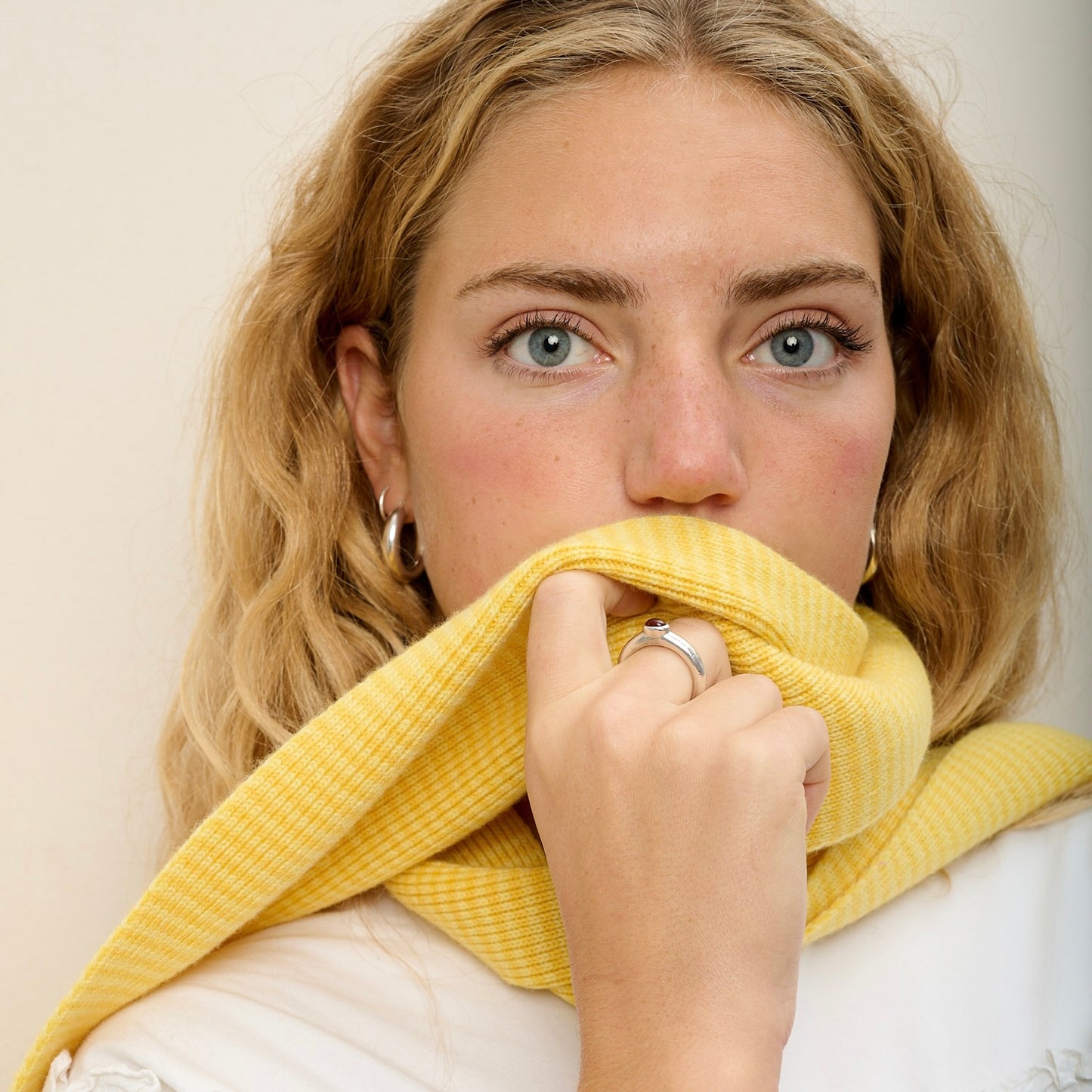 Sunny Days Striped Cashmere Scarf