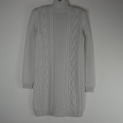 Cable Knit Cashmere Dress - Cream