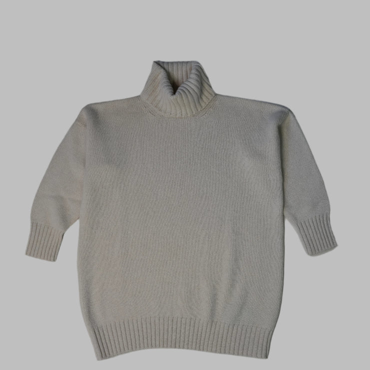 Cashmere Roll Neck - Cream