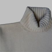 Cashmere Roll Neck - Cream