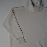 Cashmere Roll Neck - Cream