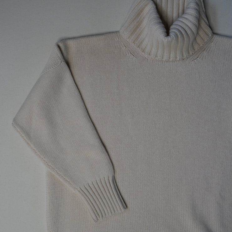 Cashmere Roll Neck - Cream