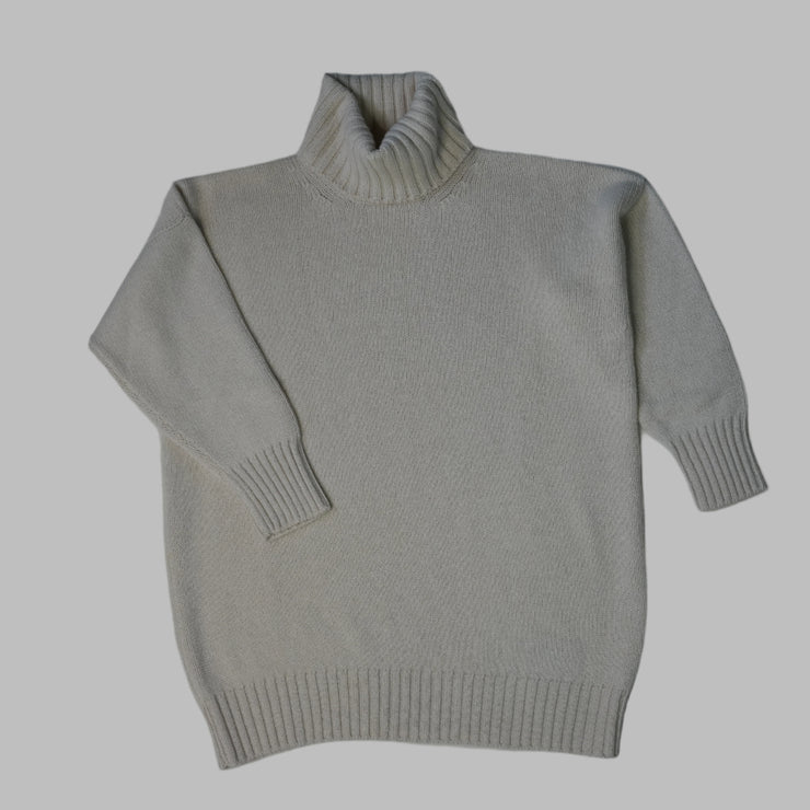 Cashmere Roll Neck - Cream