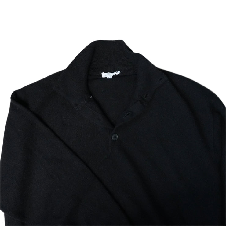 Button-Up  Cashmere Jumper - Black