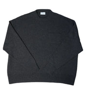 Unisex Oversized Cashmere Jumper - Charcoal