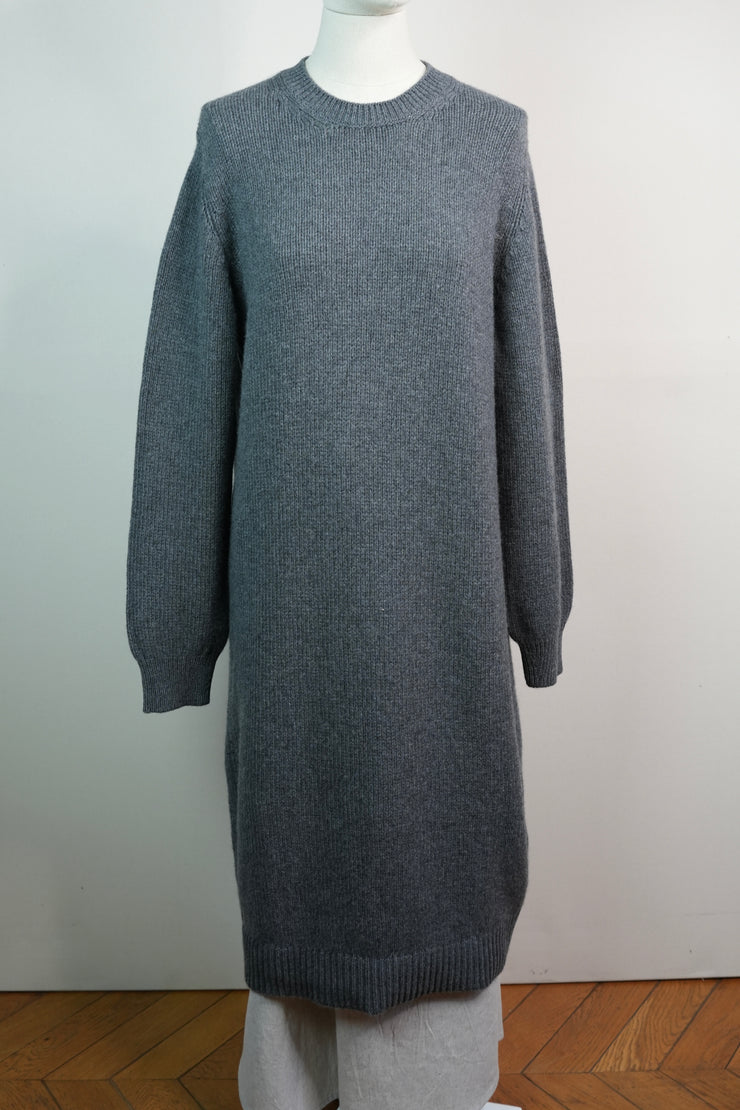 Cashmere Sweater Dress - Grey