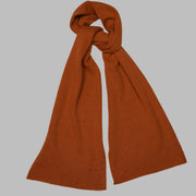 Plain Knit Scarf - Orange Tamarind