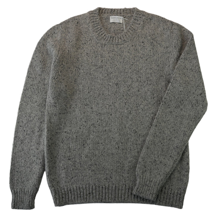 Donegal Cashmere Jumper - Light Grey