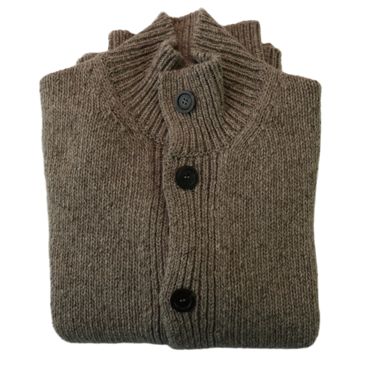 Donegal Cashmere Cardigan - Natural Marl